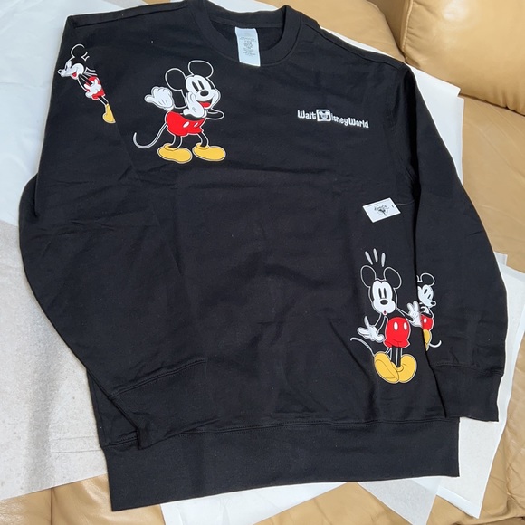 Disney UNISEX  Mickey Mouse Expressions Pullover Sweatshirt for Adults - Picture 3 of 14